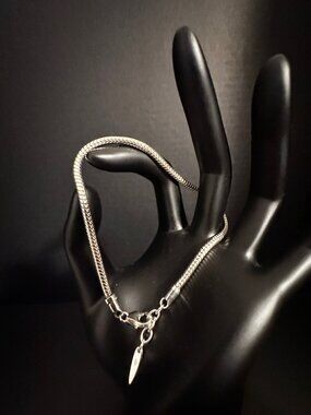 925 Sterling Silver Pandora Style Snake Chain Bracelet 8” – Lobster Clasp, 15g